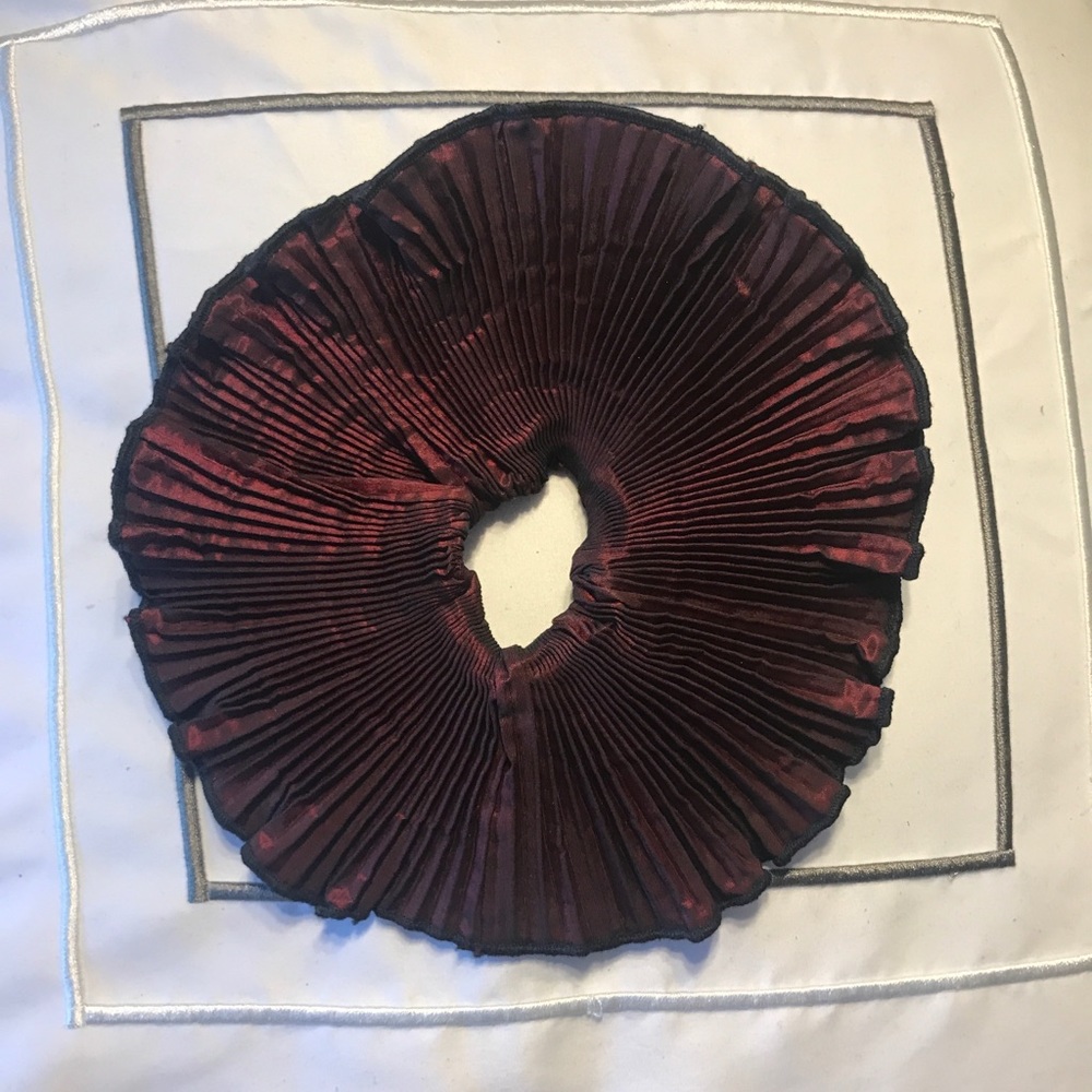 Silk RED hair tie